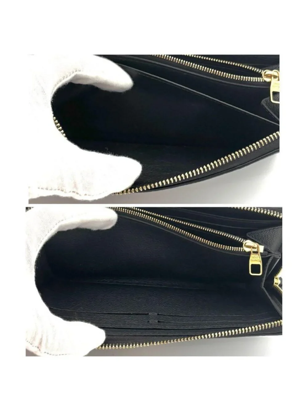 Louis Vuitton Monogram Empreinte Bicolor Black Wallet